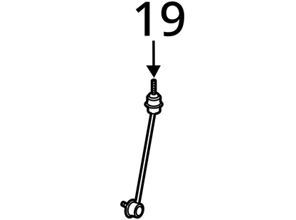 07-2013 Mercedes W221 S550 front left right stabilizer sway bar link