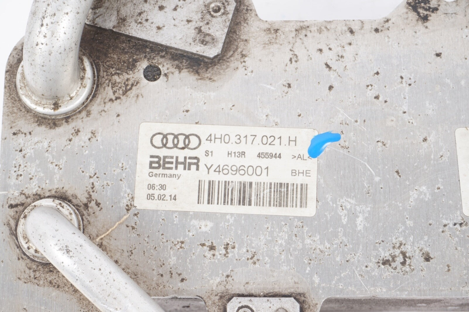12-17 AUDI A8L A8 3.0L TRANSMISSION OIL COOLER 4H0317021H  OEM