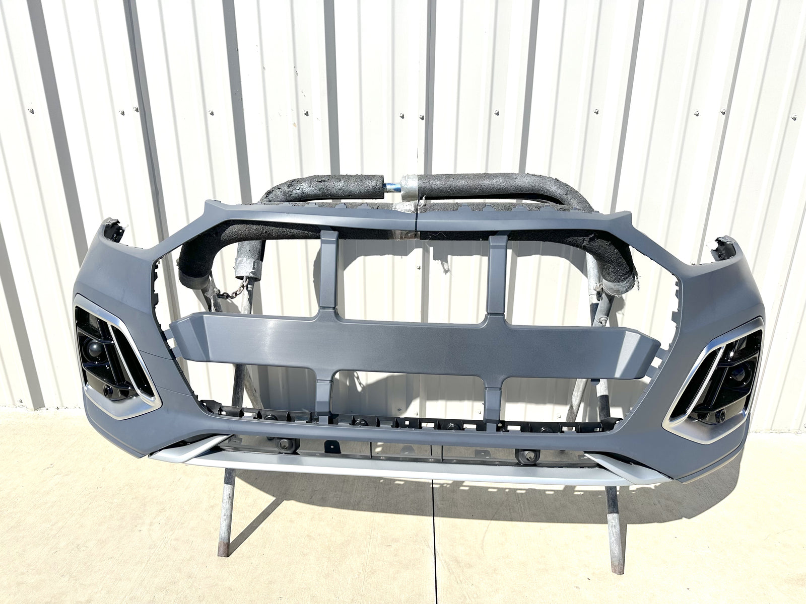 For 2021 Audi Q5 SQ5 S-Line Front Bumper Cover W/Side Grilles
