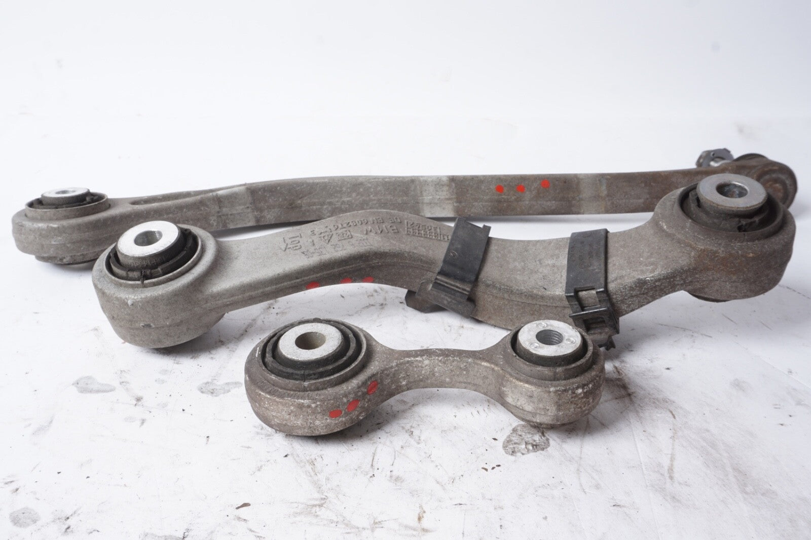 2012 - 2016 BMW 650i RWD REAR LEFT DRIVER SIDE CONTROL ARM OEM set of 3