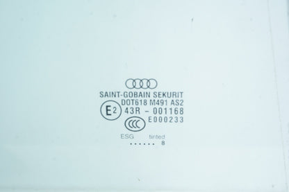 2004-2010 AUDI A8 LONG - REAR Right DOOR Window Glass