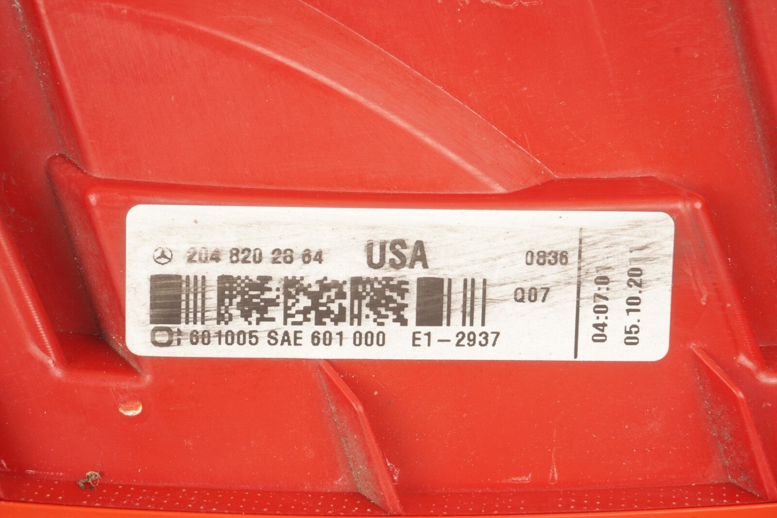 12-14 Mercedes W204 C250 C300 Tail Light Lamp LED Left Driver Side OEM