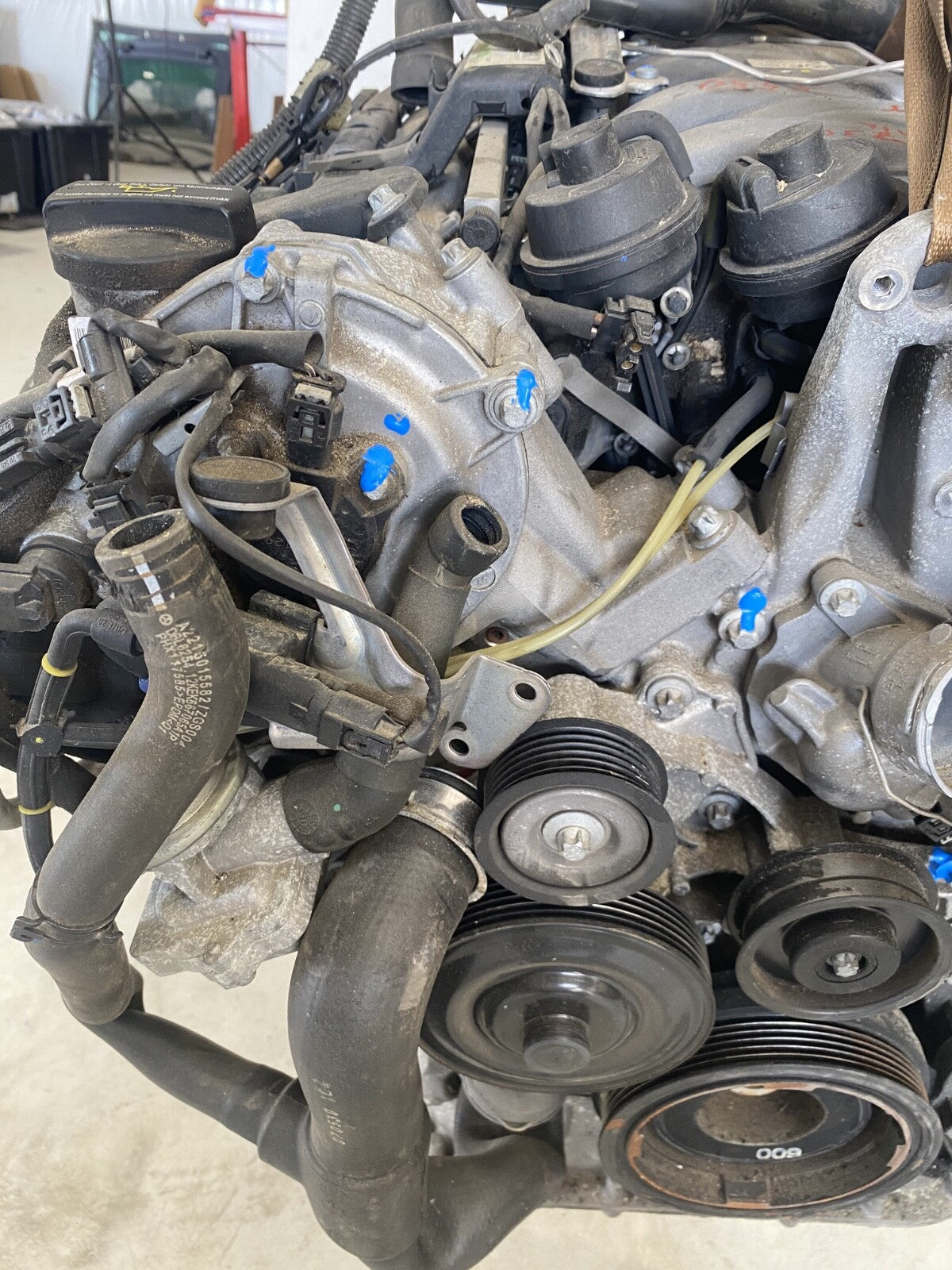 2007 - 2008 MERCEDES W216 CL550 S550 5.5L V8 M273 RWD ENGINE MOTOR ASSEMBLY OEM