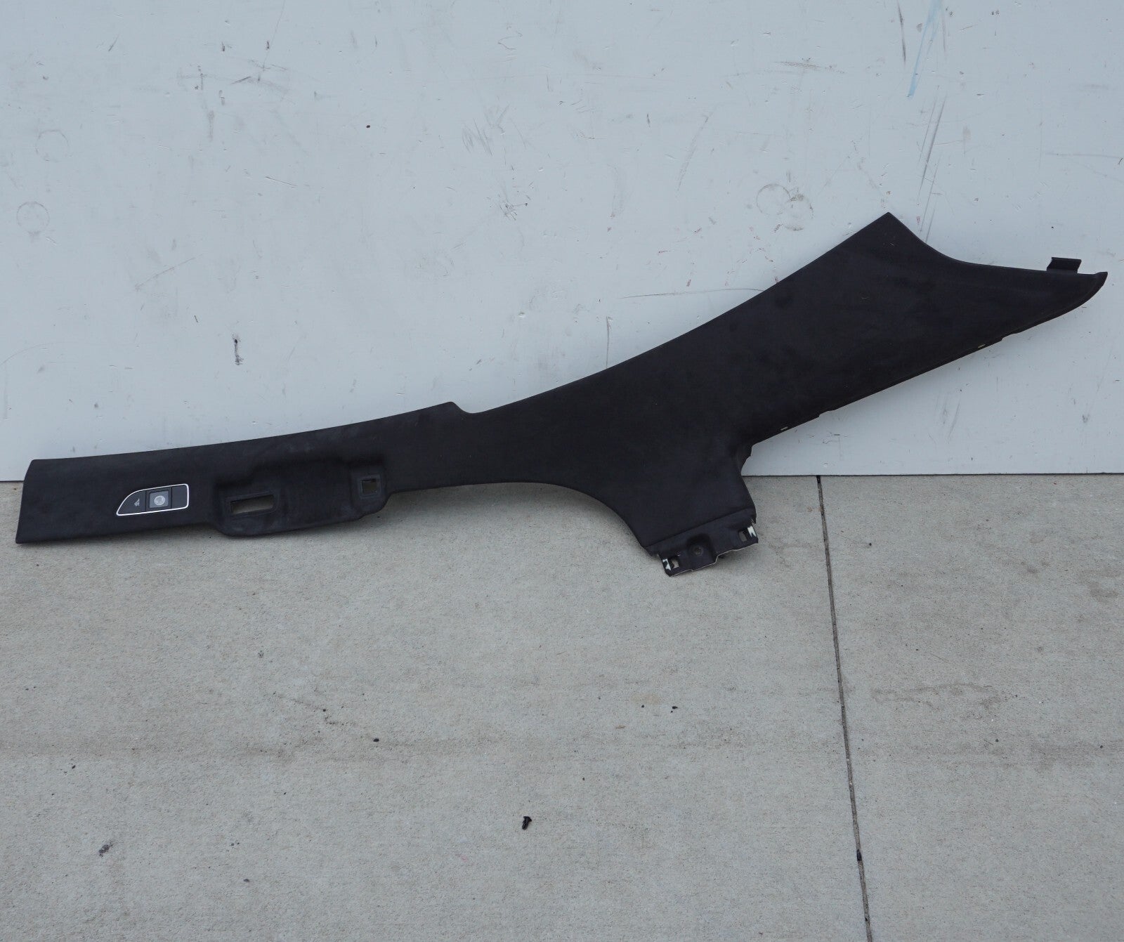 11-17 AUDI A8 A8L S8 REAR LEFT  D PILLAR UPPER QUARTER TRIM COVER ALCANTARA OEM