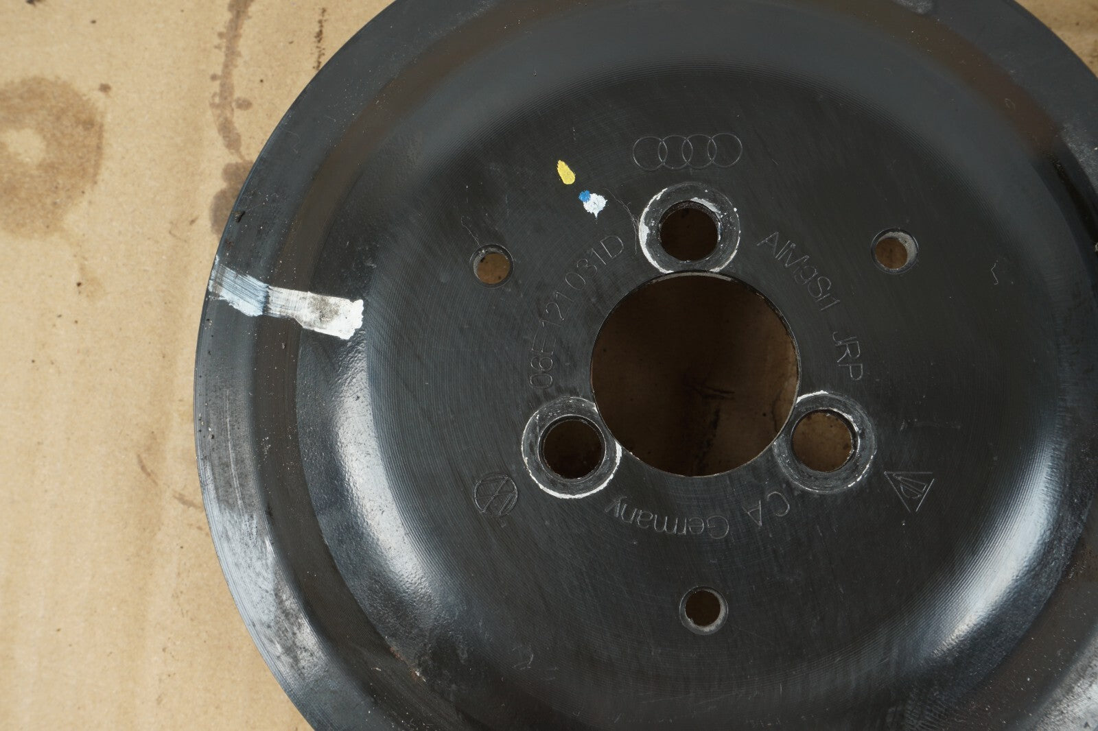 2012 - 2015 AUDI A7 3.0L CRANKSHAFT & WATER PUMP PULLEY OEM