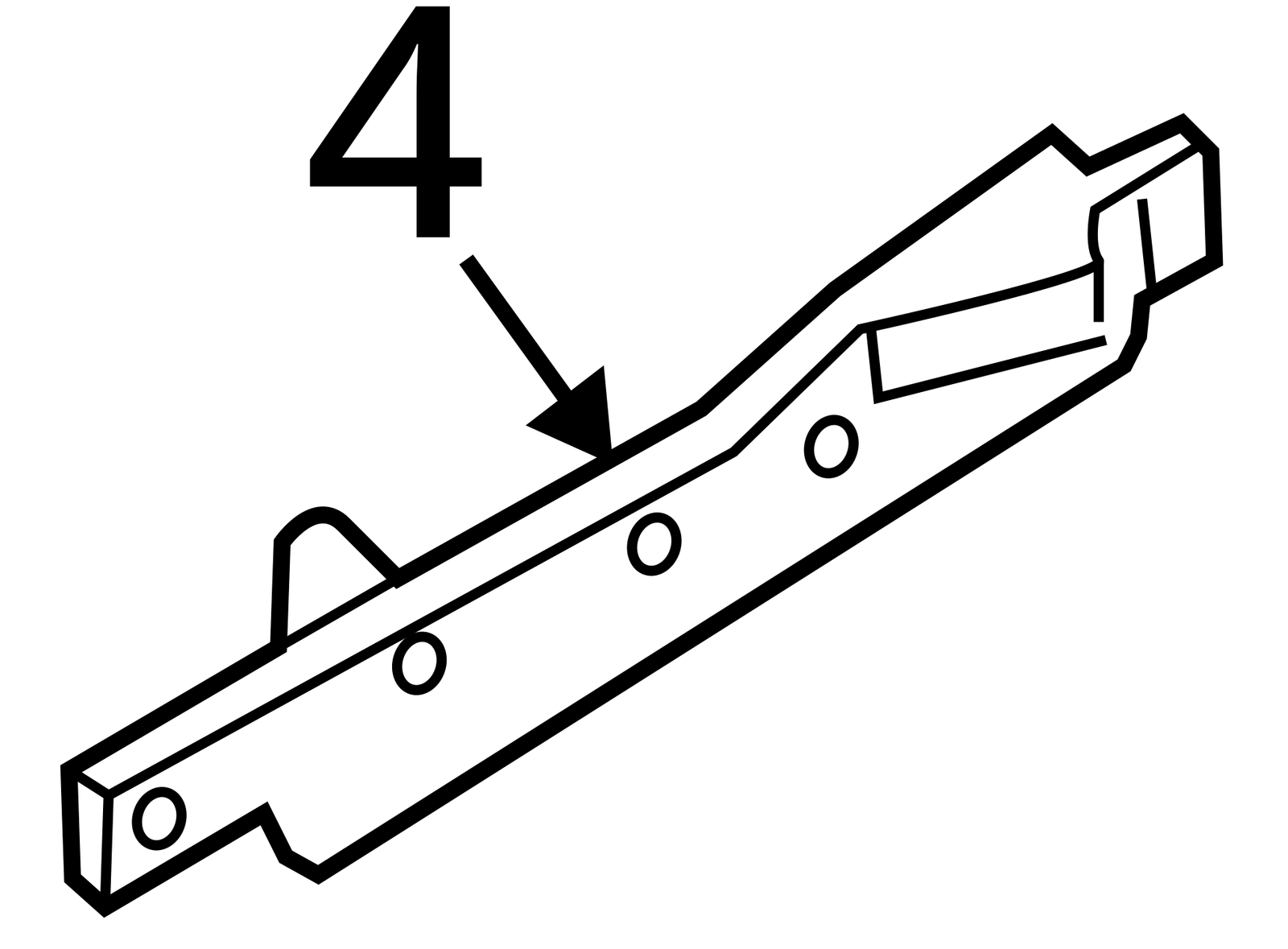 2011-2018 Audi A8 S8 A7 A6 Quattro Trunk Latch Lock Striker Plate 4H0827383A OEM