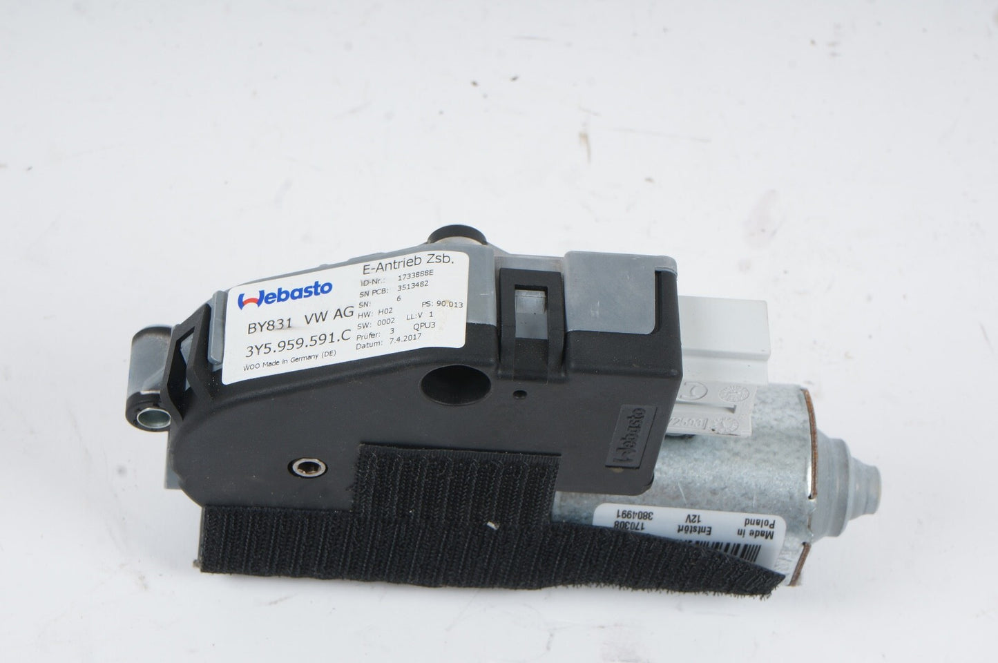 2011-2020 Bentley Mulsanne Electric Sun Roof Motor 3Y5959591C OEM