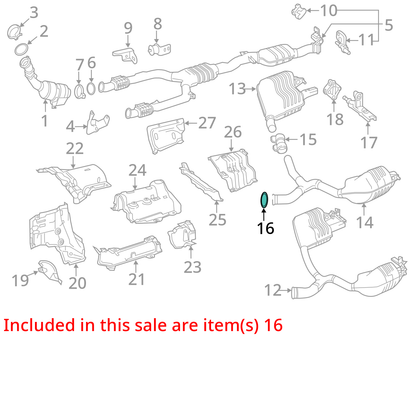 Genuine Mercedes-Benz Exhaust Clamp Holder (2005-2020) OE 0004901341 x 3