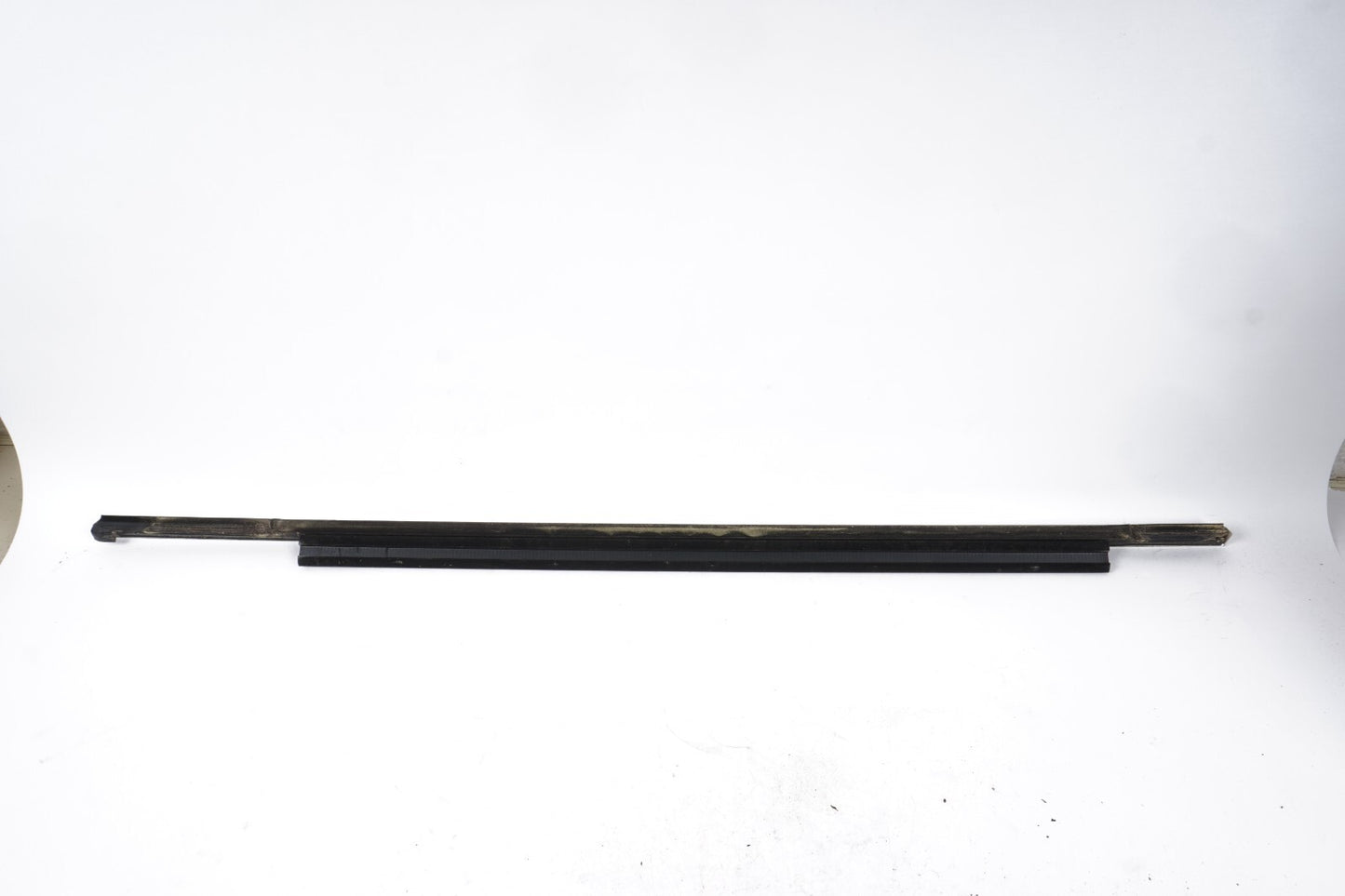 11-17 AUDI A8L REAR LEFT DRIVER SIDE DOOR WINDOW BELT MOLDING CHROME OEM