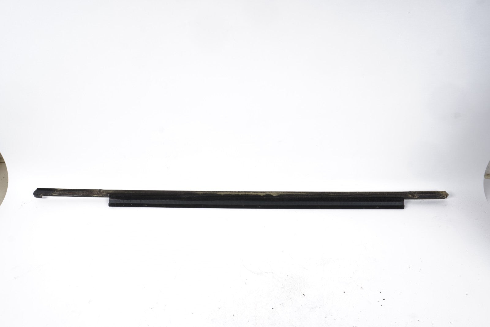 11-17 AUDI A8L REAR LEFT DRIVER SIDE DOOR WINDOW BELT MOLDING CHROME OEM