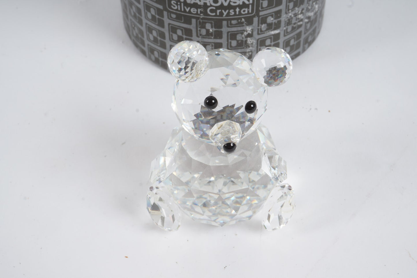 Retired Swarovski Silver Crystal Large Bear A 7637 NR 075 000 with Original Box
