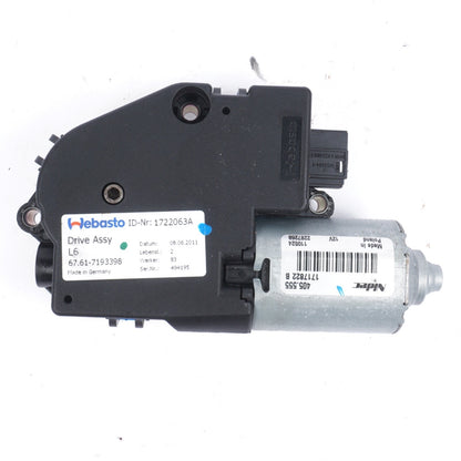 09-15 BMW 750Li F01 F02 Upper Overhead Sunroof Adjustment Motor Oem