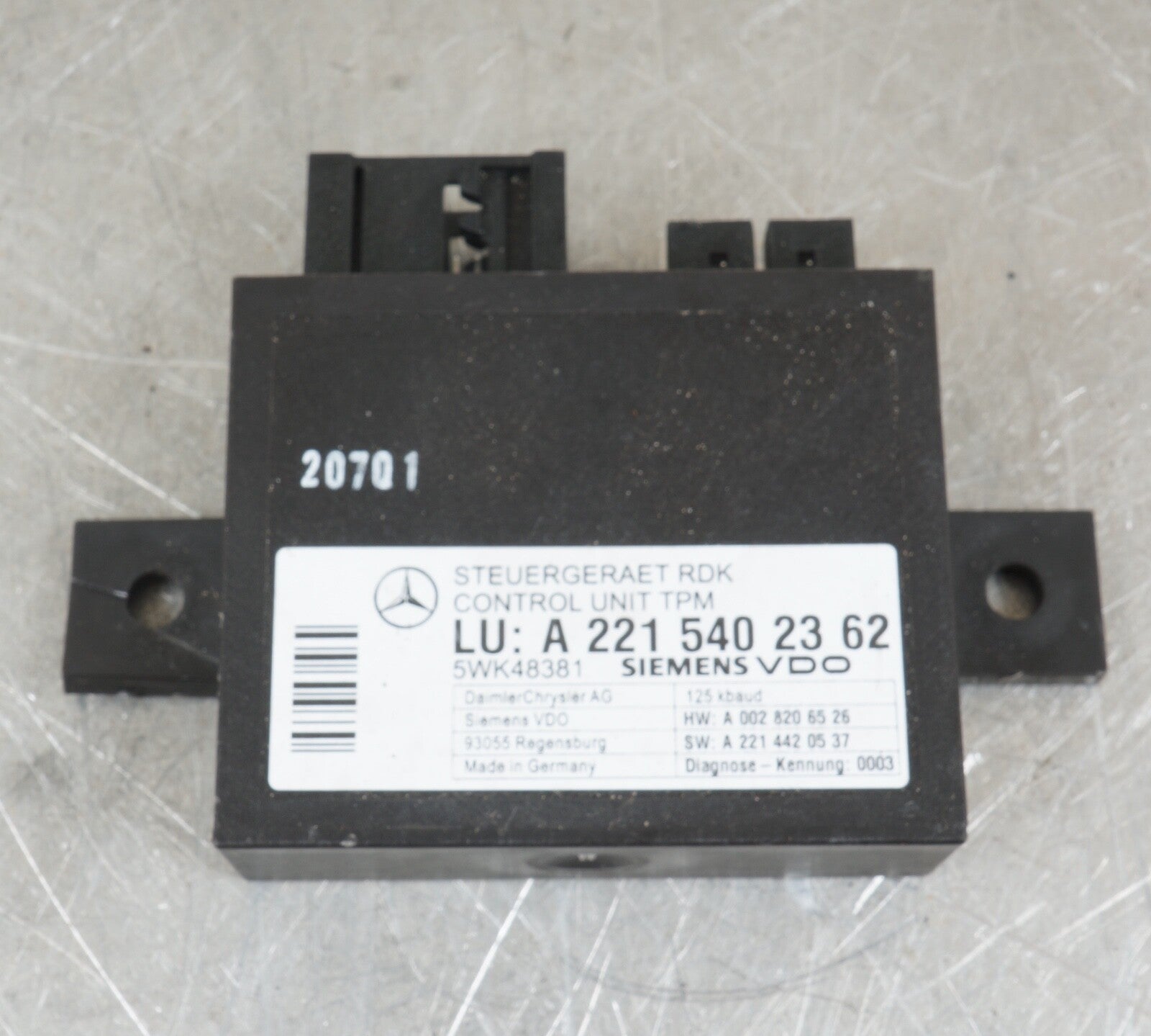 07-14 Mercedes W216 CL550 S550 Tire Pressure Monitor Module 2215402362 OEM