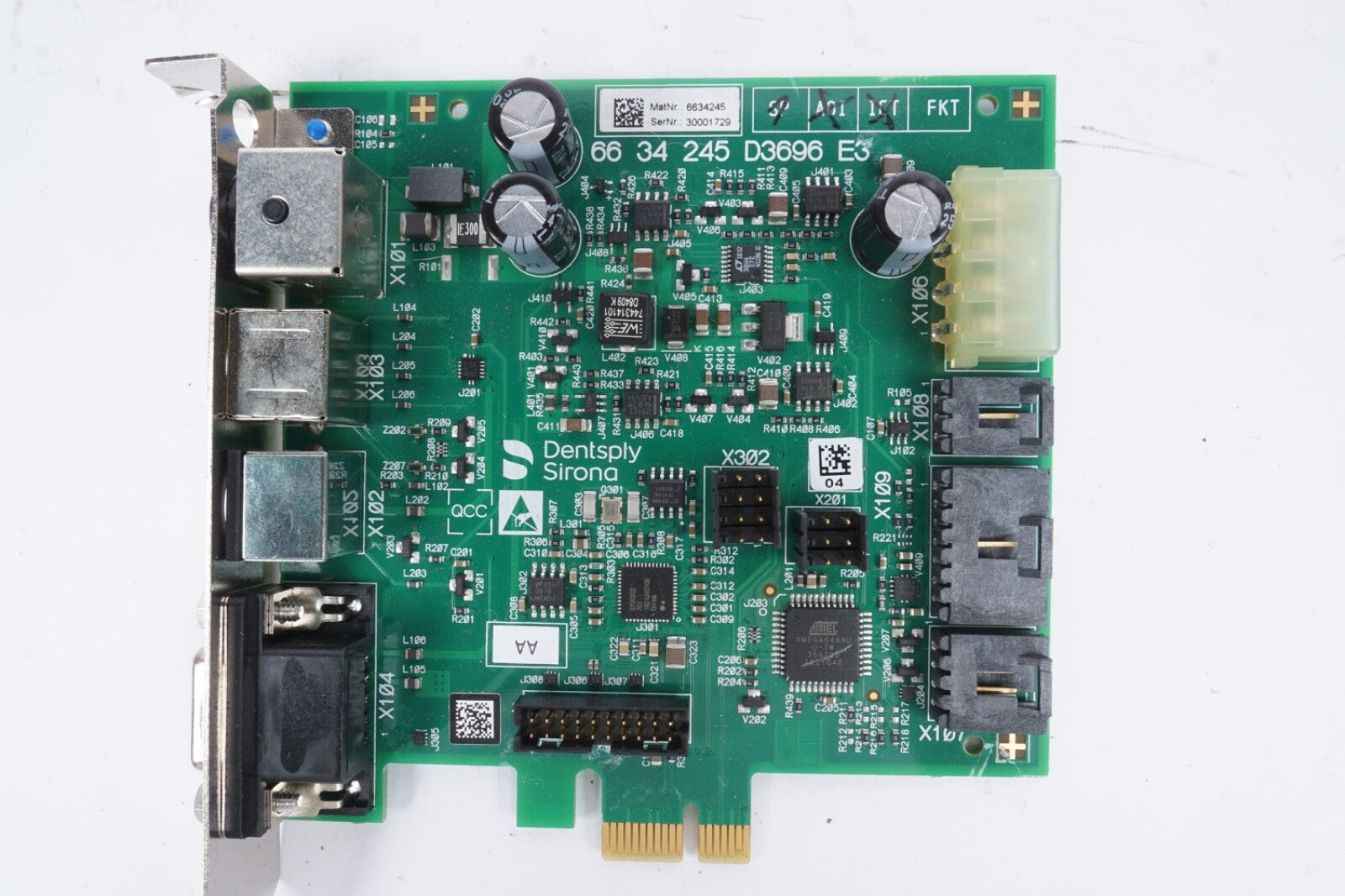 DENTSPLY SIRONA PRIMESCAN FRAME GRABBER D3696 CIRCUIT BOARD 6634245