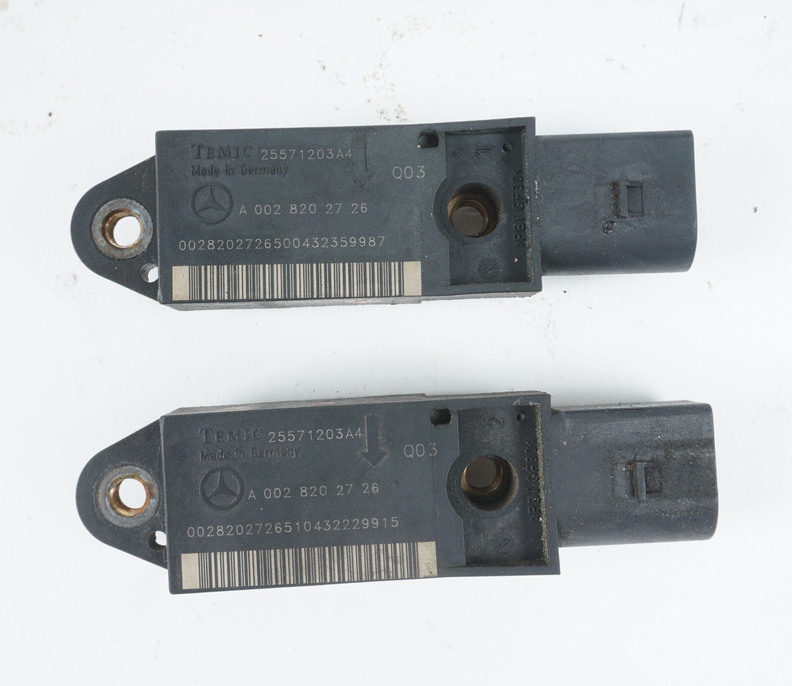 03 - 08 Mercedes R230 SL500 SL600 Sensors A0028202726 SET OF 2 OEM