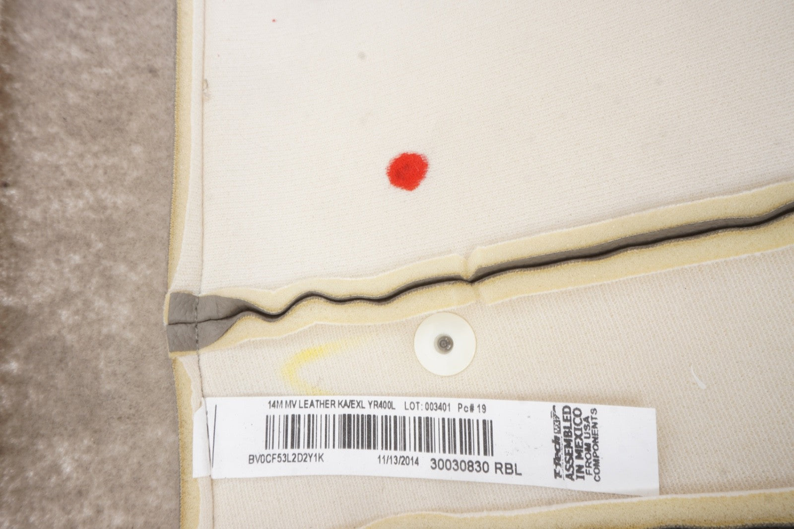 2011 - 2017 Honda Odyssey 3rd Row Rear Back Seat Bench OEM