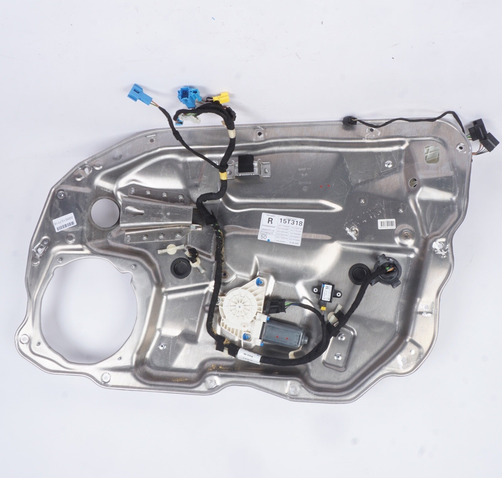 2007-2013 MERCEDES S550 W221 FRONT PASSENGER DOOR WINDOW REGULATOR & CARRIER OEM