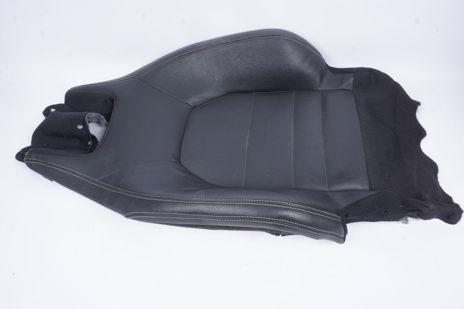 2010-14 MERCEDES E350 W212 COUPE FRONT LEFT DRIVER UPPER SEAT COVER BLACK