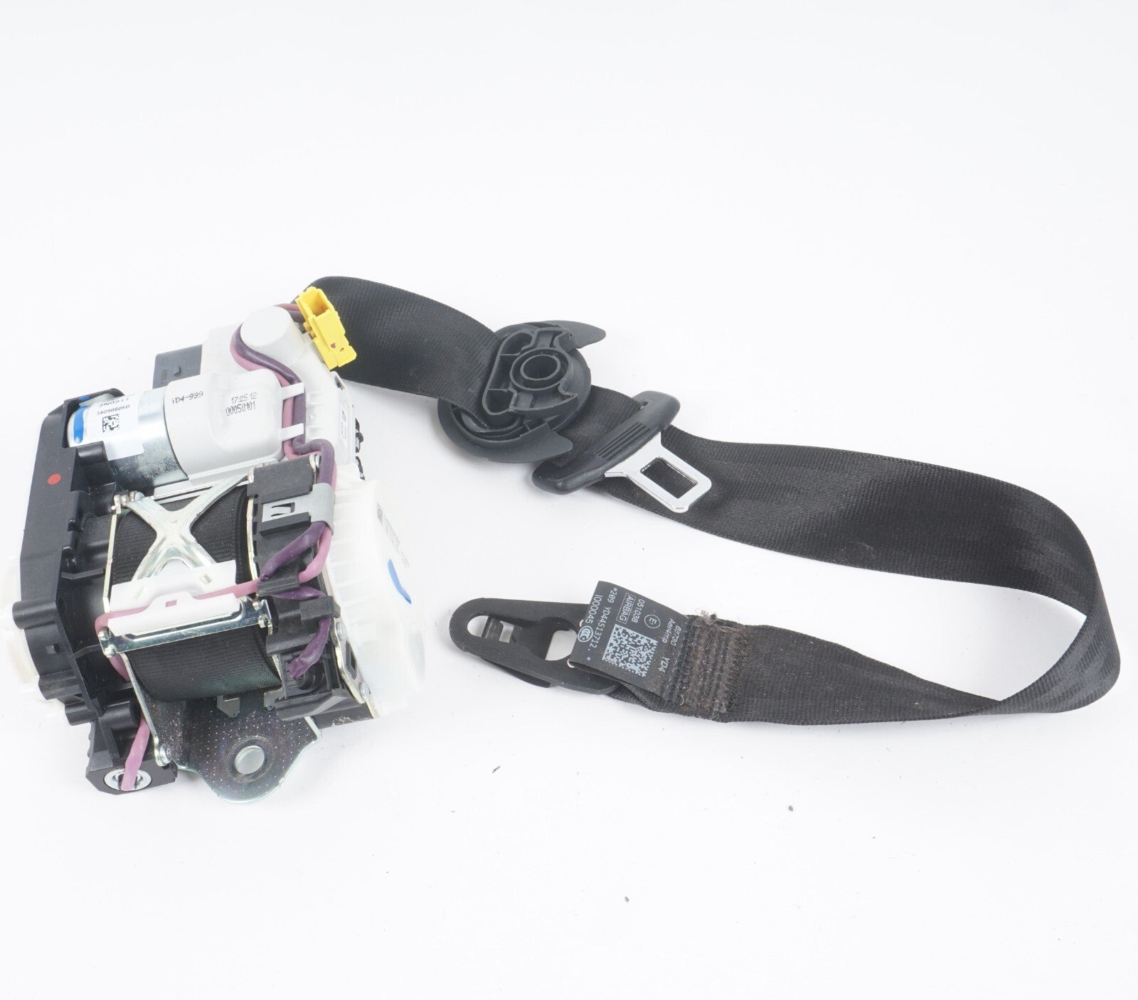 11-17 AUDI A8 A8L FRONT LEFT DRIVER SEAT BELT RETRACTOR OEM