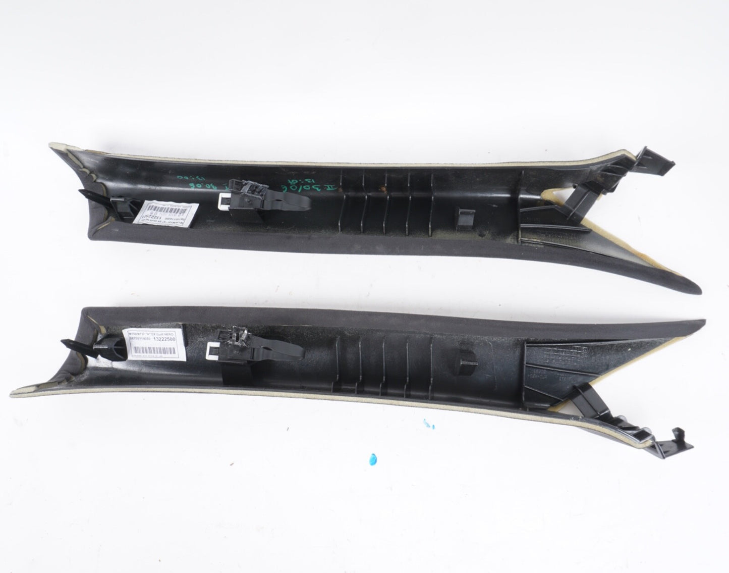 14-17 Maserati Ghibli Front Left Right Side A Pillar Trim Cover Panel Black OEM