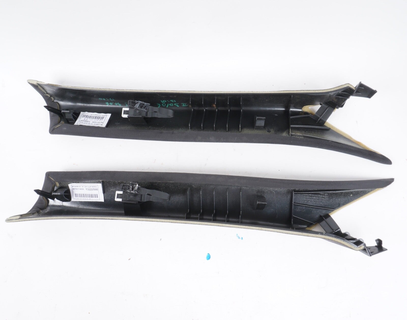 14-17 Maserati Ghibli Front Left Right Side A Pillar Trim Cover Panel Black OEM
