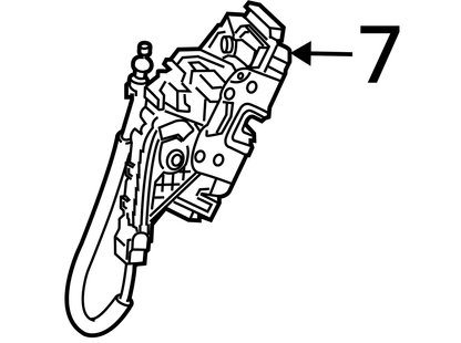 15 - 20 Mercedes GLA45 GLA250 lock door latch actuator right rear 2047303035