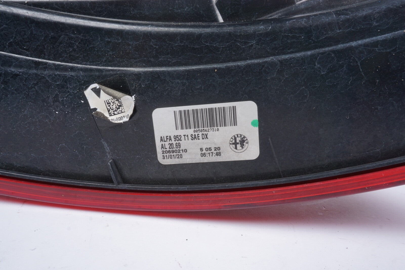 2017-2024 Alfa Romeo Giulia OEM Right Rear Outer Tail Light Lamp 20690210