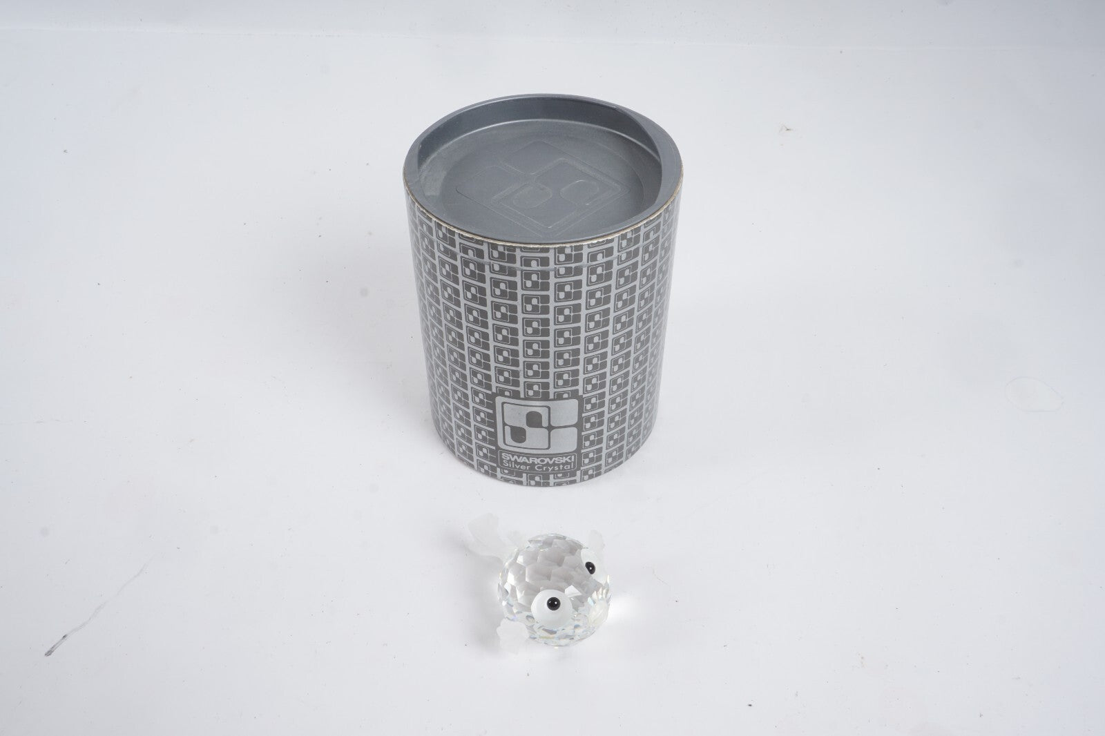 Vintage Swarovski Silver Crystal Blowfish (Art.7644NR041000) Figurine 