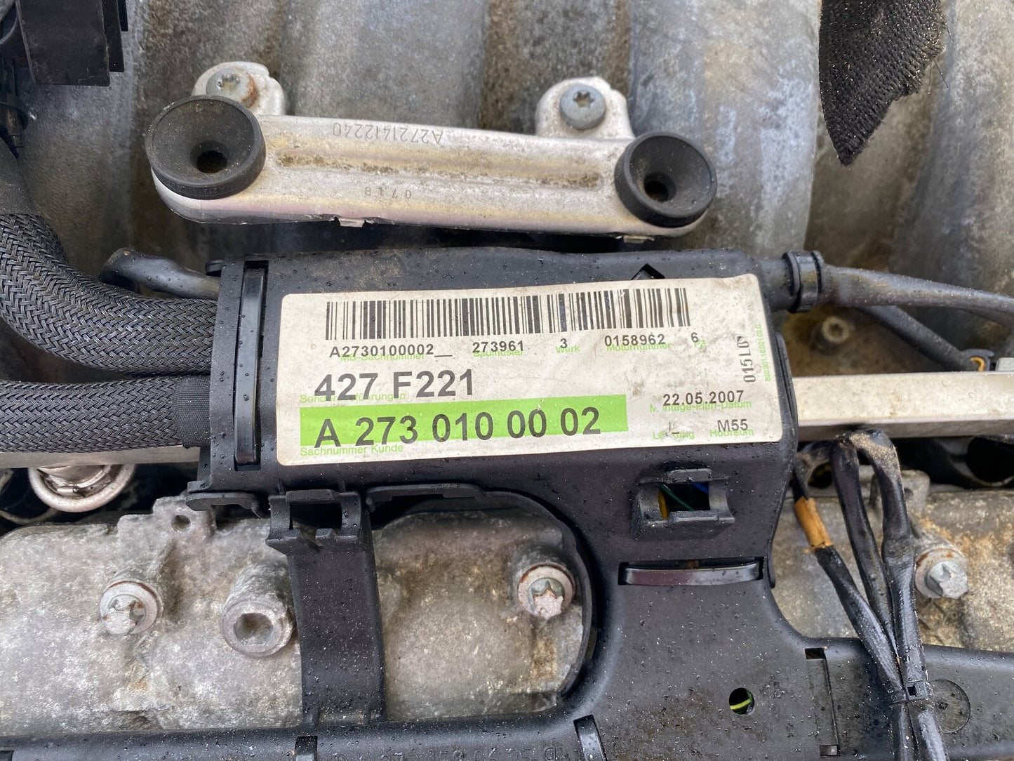 07-11 Mercedes W216 CL550 S550 Engine Motor 5.5L V8 M273 RWD OEM 114k Miles