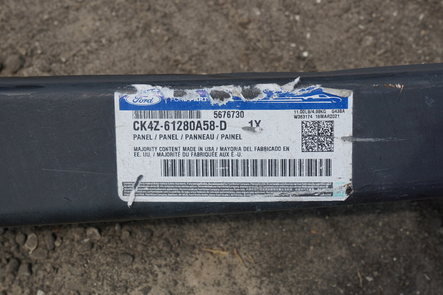 2015 - 2018 FORD Transit-150 SIDE PANEL REAR PILLAR RIGHT EK4Z61280A58A OEM