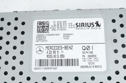2014 - 2017 Mercedes W222 S500 SATELLITE RADIO RECEIVER MODULE UNIT SIRIUS  OEM