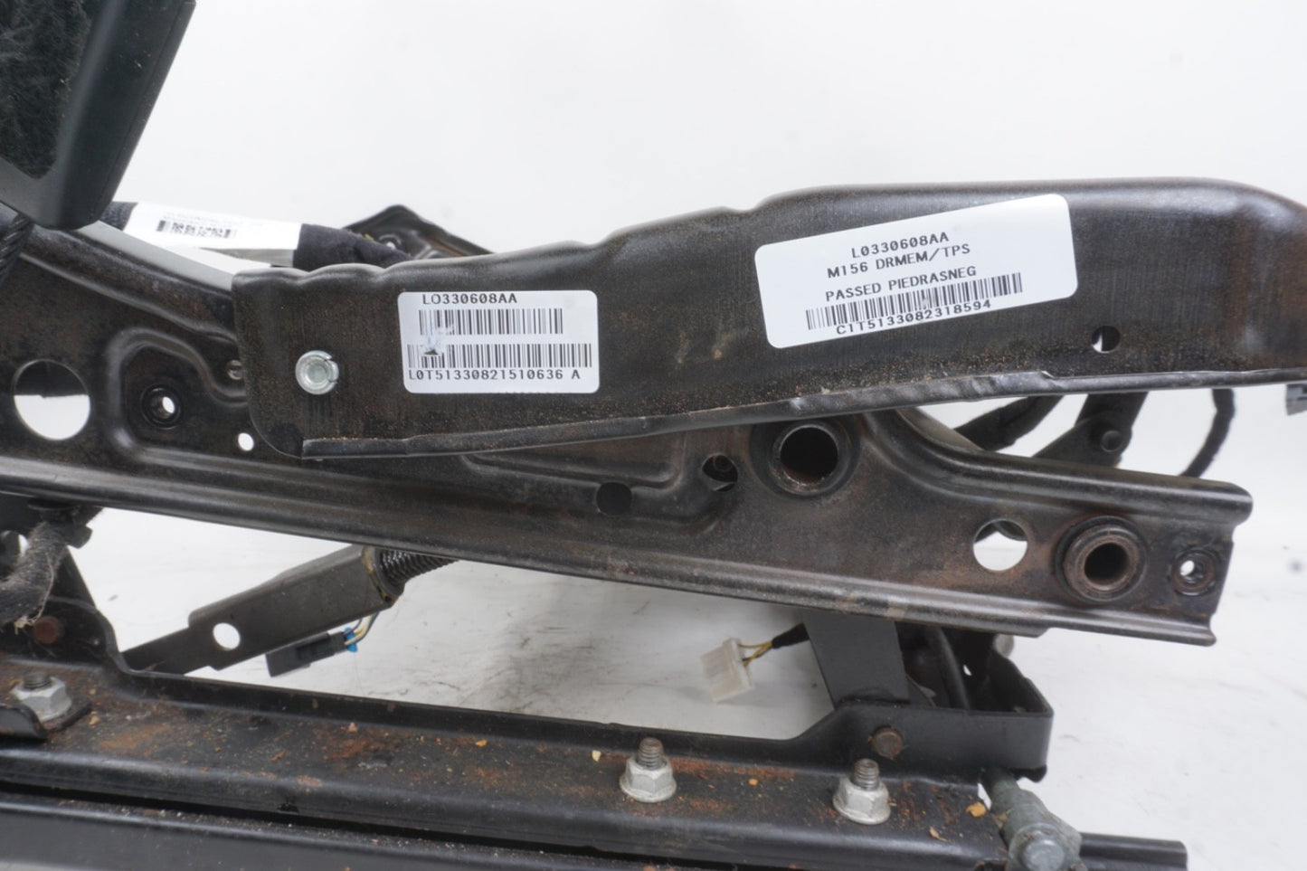 2014 - 2017 Maserati Ghibli Front Left Side Lower Seat Track Frame W/ Motors OEM