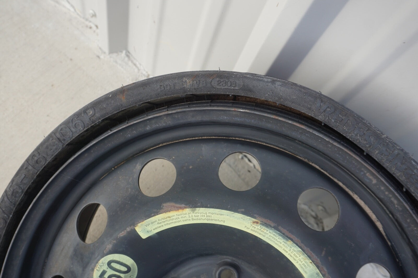 06-13 Mercedes W251 R350 R500 Emergency Spare Tire Wheel Donut Rim 18" 18 OEM