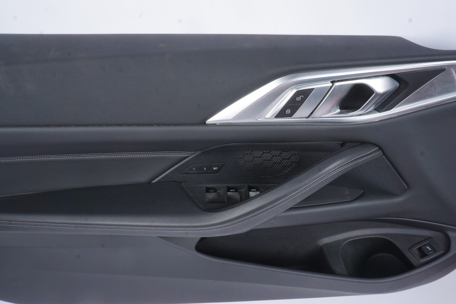 2021-2024 BMW M440I 430I FRONT LEFT INNER DOOR TRIM PANEL BLACK LEATHER OEM