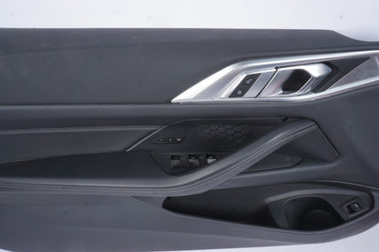 2021-2024 BMW M440I 430I FRONT LEFT INNER DOOR TRIM PANEL BLACK LEATHER OEM