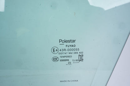 2021 - 2024 Polestar 2 Front Left Driver Side Window Glass OEM
