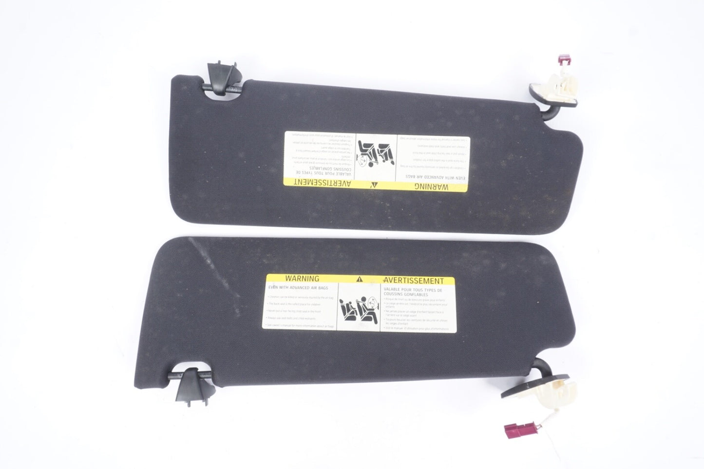 2009 - 2015 BMW 750LI  FRONT RIGHT & LEFT SUN VISOR SHADE SET GRAY CLOTH