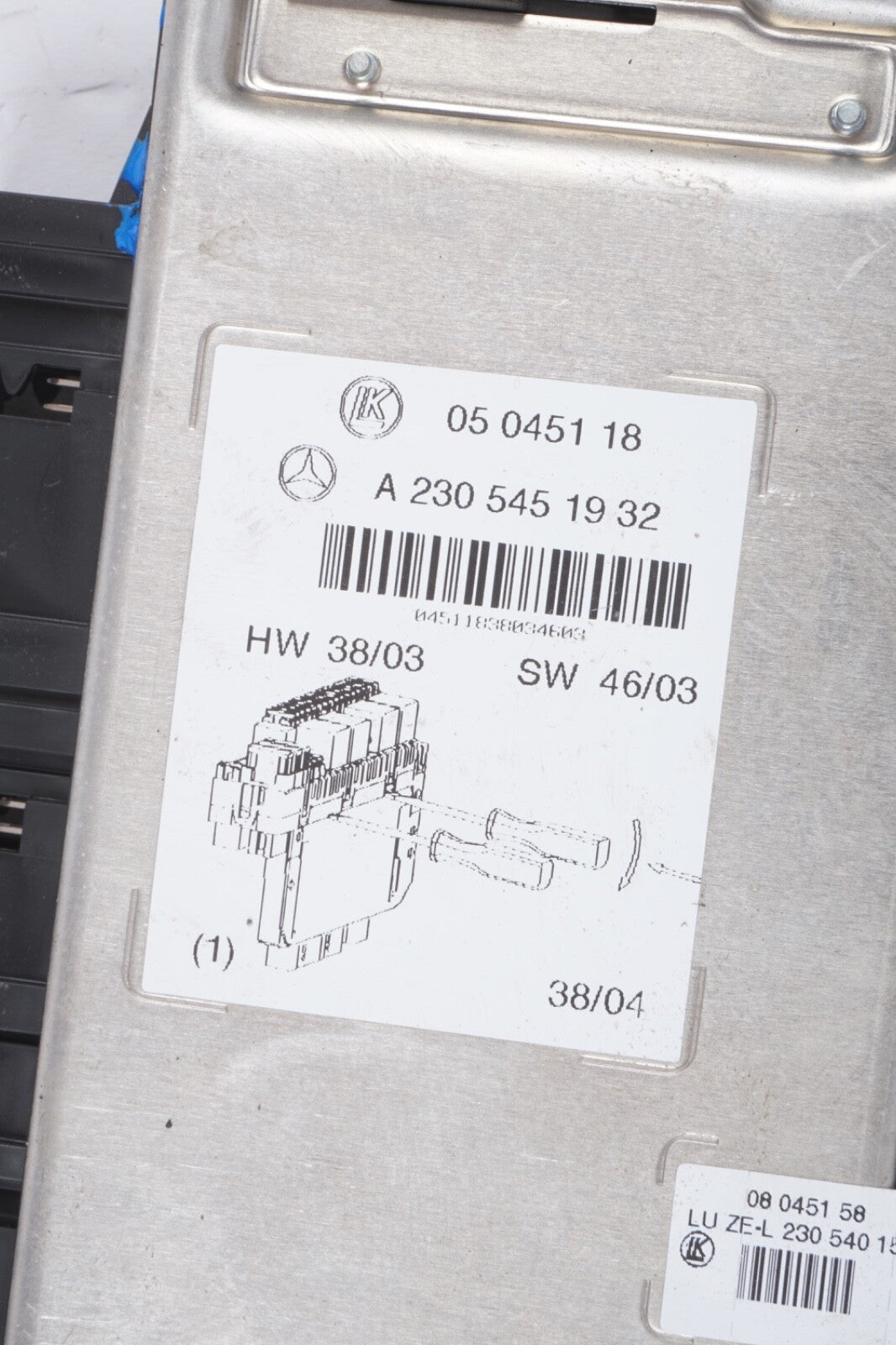 03-12 Mercedes R230 SL500 SL55 AMG Front Left SAM Fuse Box Control Module OEM