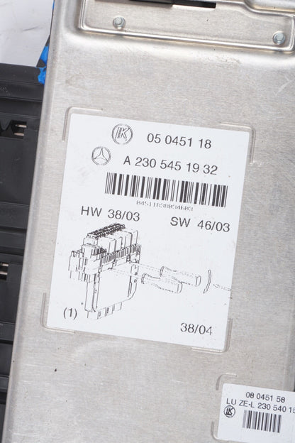 03-12 Mercedes R230 SL500 SL55 AMG Front Left SAM Fuse Box Control Module OEM