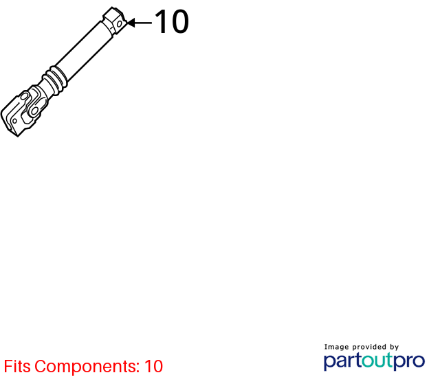 2010 - 2016 Mercedes E350 W212 Steering Column Intermediate Shaft Linkage OEM