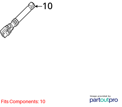 2010 - 2016 Mercedes E350 W212 Steering Column Intermediate Shaft Linkage OEM
