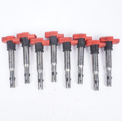 2004  - 2010 Audi A8 A8L 4.2L Ignition Coil 06E905115D Set Of 8  OEM