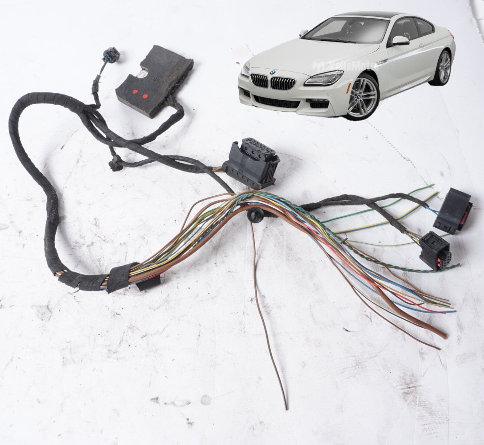 2012 - 2013 BMW 640 650 M6 Right Side Adaptive LED Headlight Wire Harness OEM