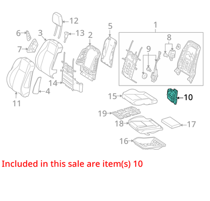 2006-2011 Mercedes-Benz E350 ML350 Front Seat Motor Headrest Adjust 0009700026