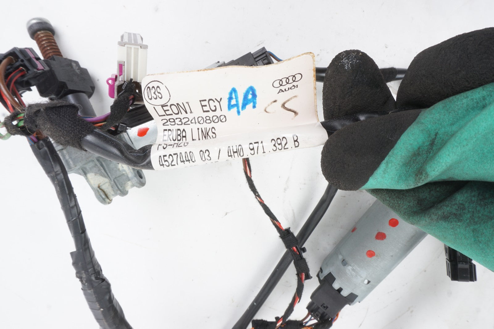 2011-2018 Audi A8L A8 Rear Left Driver Side Seat Wire Harness & Motors OEM