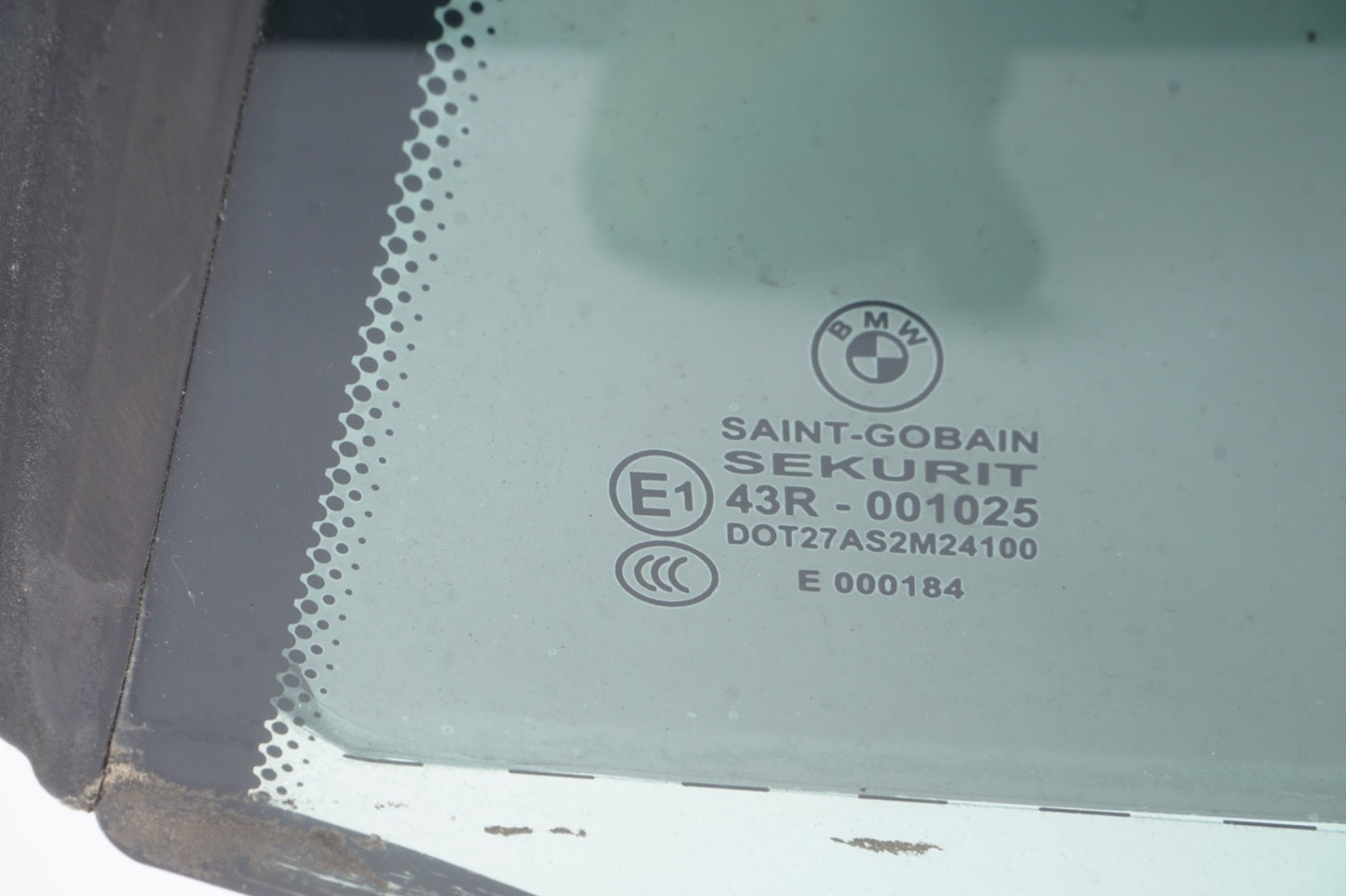 2007-13 OEM BMW E93 335 M3 Convertible Rear Left Driver Side Window Glass Tinted