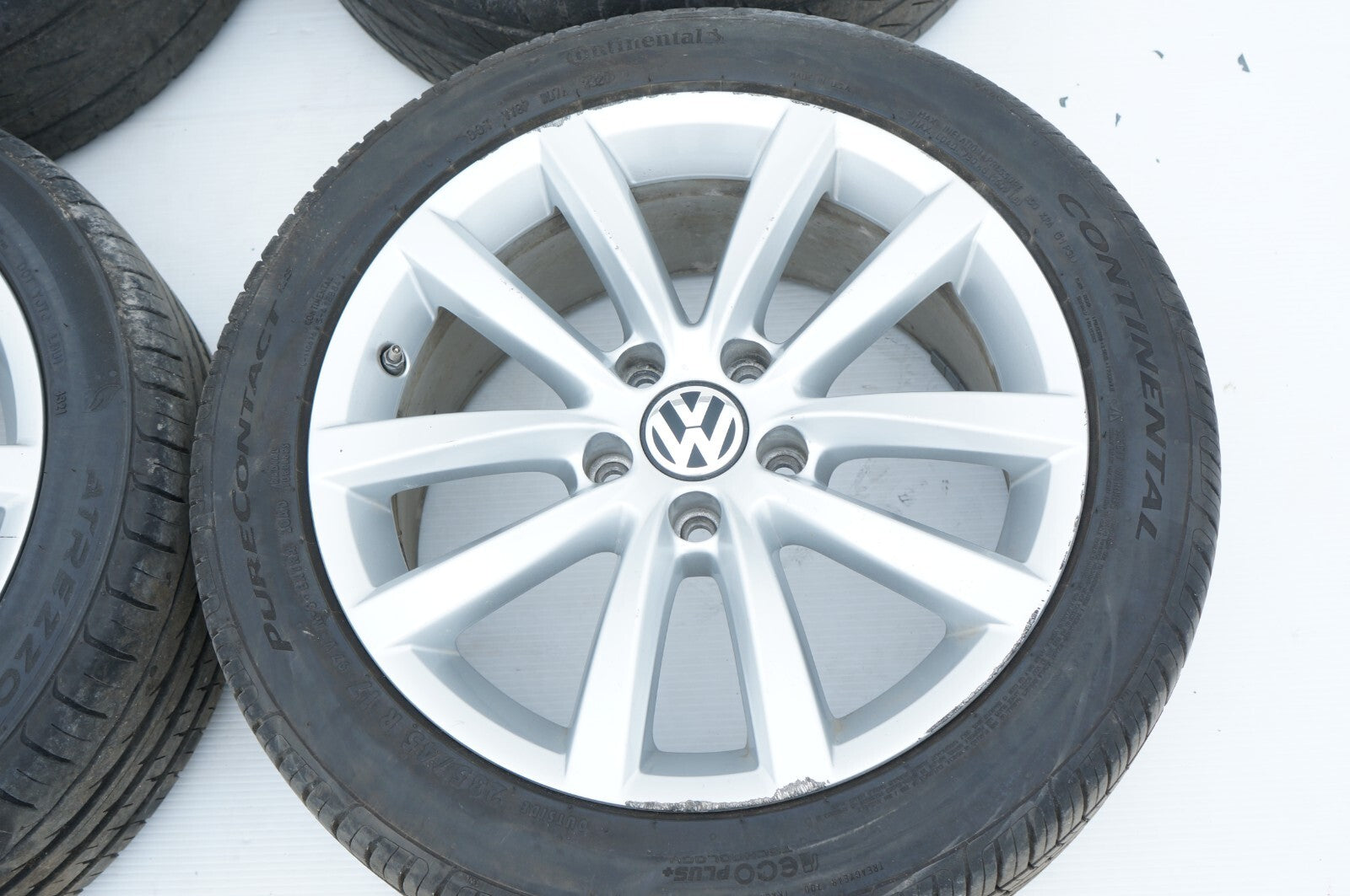 2012 - 2016 VOLKSWAGEN EOS ALLOY WHEEL RIM 7.5Jx17 & TIRE 235/45ZR17 SETOEM