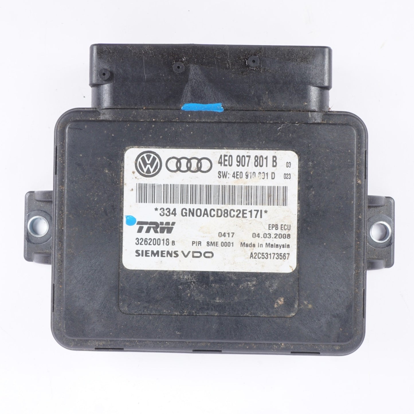 2007 2008 2009 2010 Audi A8 Parking Brake Control Module OEM 4E0907801B
