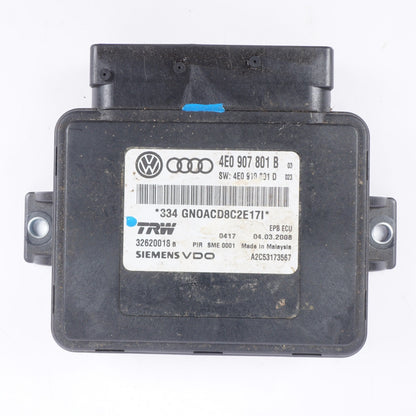 2007 2008 2009 2010 Audi A8 Parking Brake Control Module OEM 4E0907801B