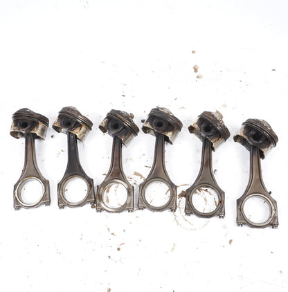 2013 - 2017 Audi A8L A8 3.0L Piston & Connecting Rod Set Of 6 OEM